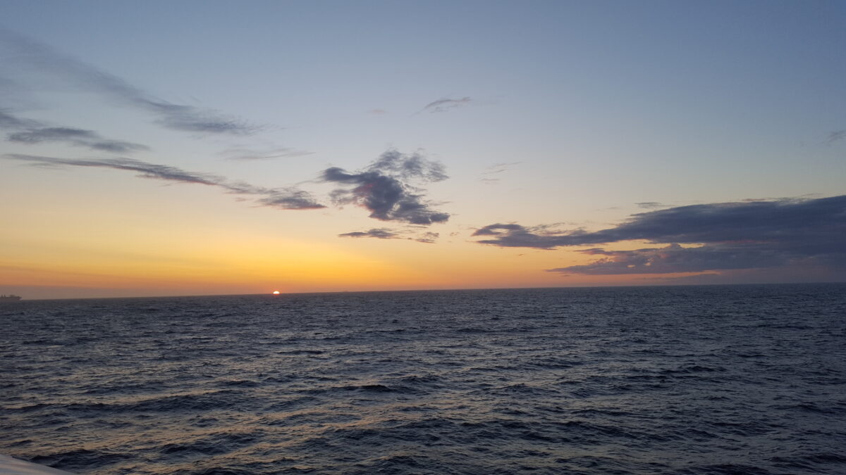 Abendstimmung an Bord