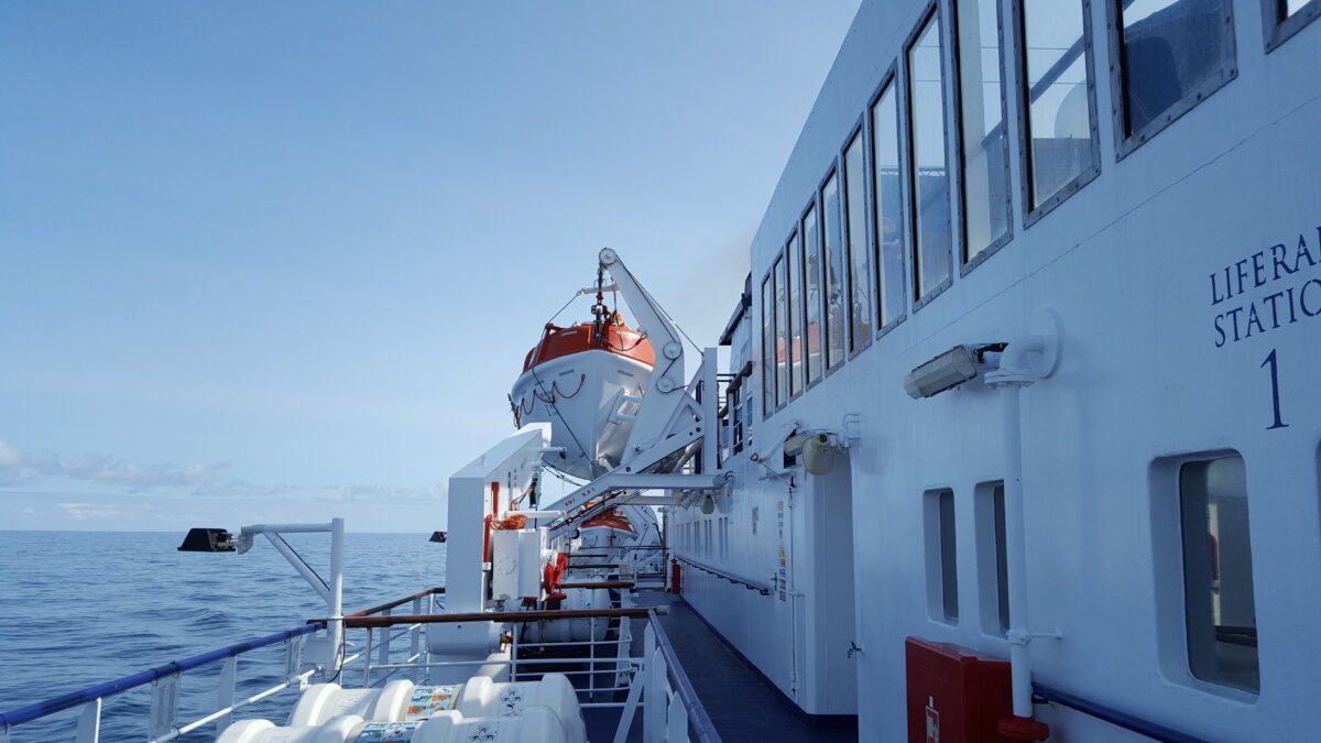 an Bord der MS Berlin