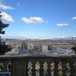 Blick aus einem Fenster der Vatikanischen Museen