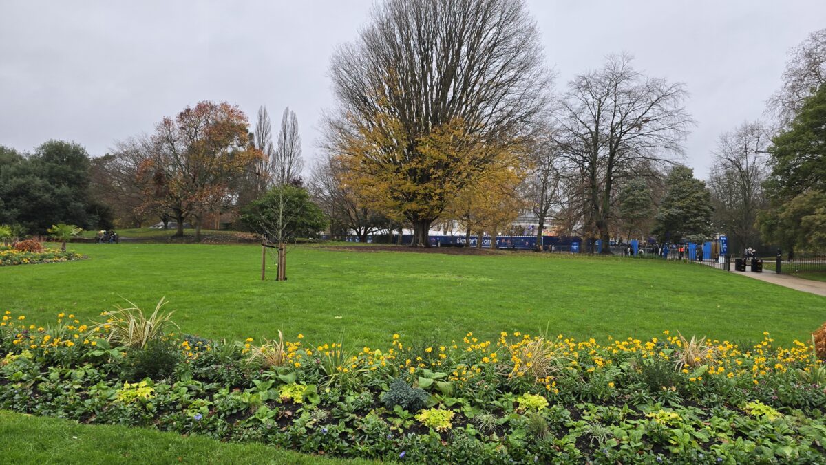 Hyde Park mit Blick zum Winter Wonderland