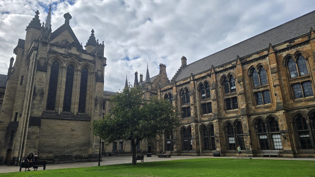 Innenhof der Uni Glasgow