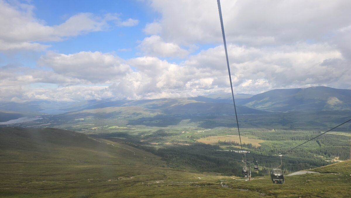 Seilbahn auf den Aonoch Mor