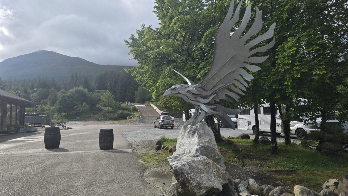 an der Talstation des Aonoch Mor